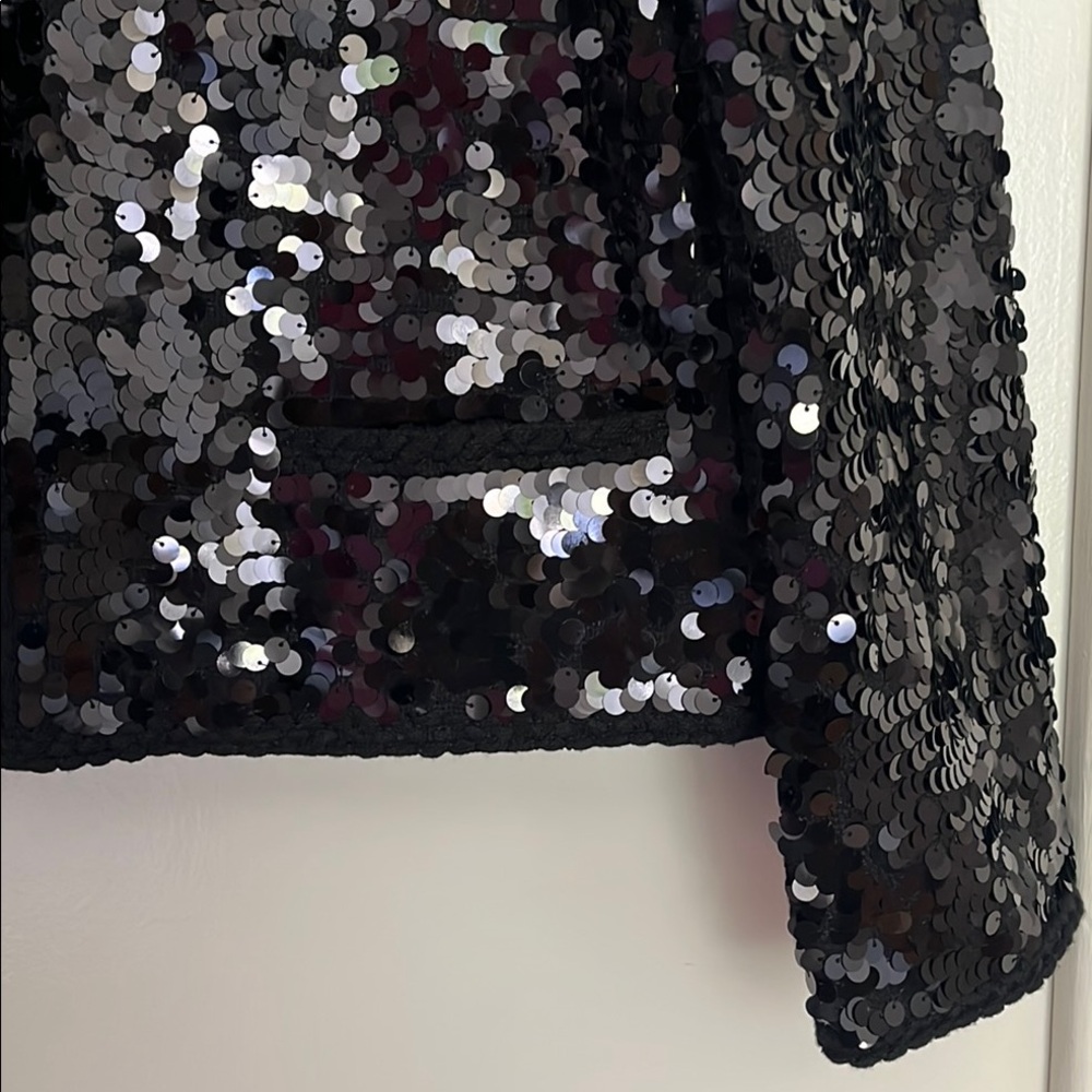 Black Sequin Jacket - image 2